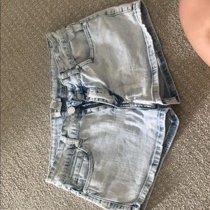 Acid washed jean shorts forever 21